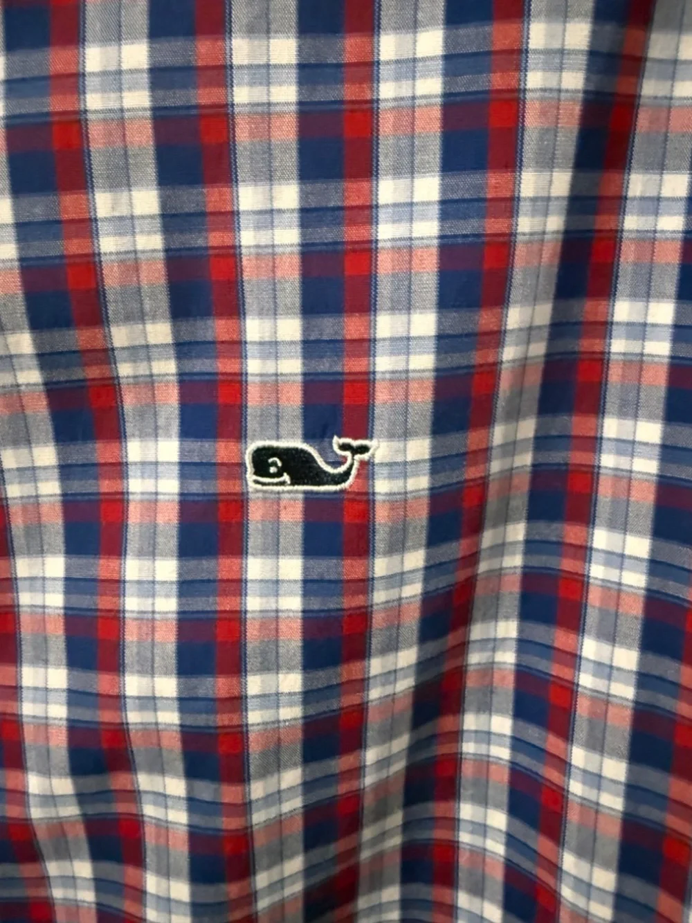 Vineyard Vines Classic Fit Whale Button Down Shirt - LARGE